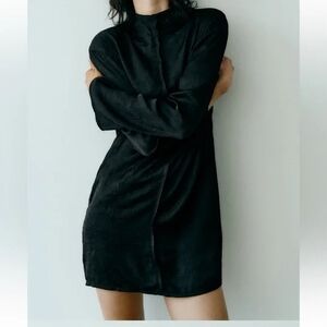 Elegant Black Long Sleeve Dress